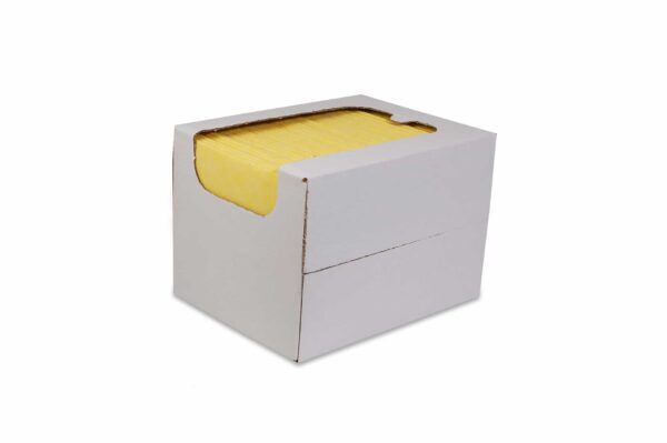 Reinigingsdoek 135gr/m2 non-woven (in dispenserdoos) geel 50/ds - 02035001