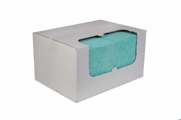 Reinigingsdoek 135gr/m2 non-woven (in dispenserdoos) groen 100/ds – 02035014