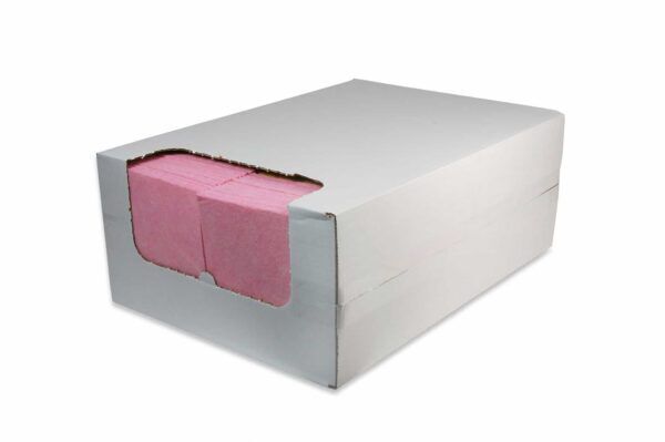 Reinigingsdoek 135gr/m2 non-woven (in dispenserdoos) rood 200/ds – 02035022