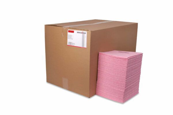 Reinigingsdoek 135gr/m2 non-woven rood 400/ds – 02035032