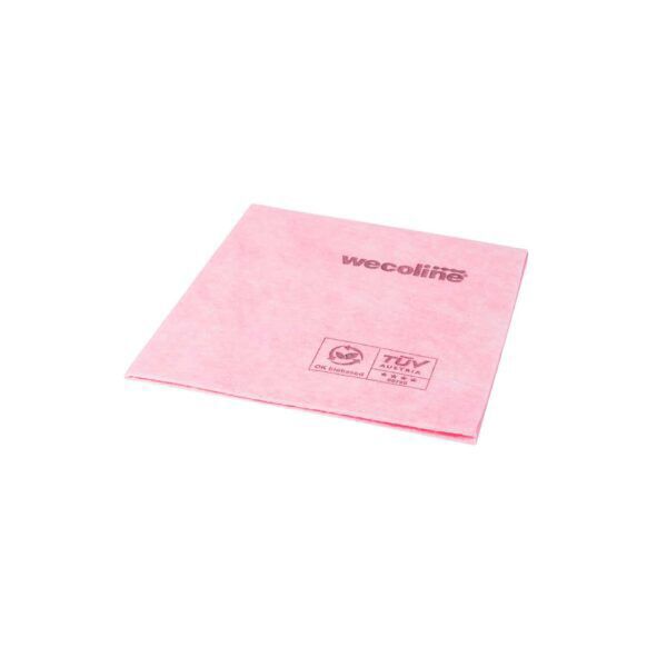 Reinigingsdoek 135gr/m2 Biobased nonwoven rood 100/ds – 02035412