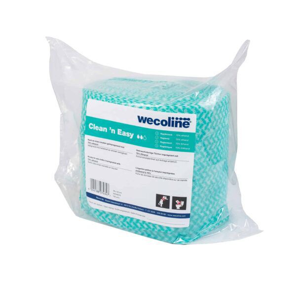 Clean 'n Easy WetWipes 36x30cm - navulling 3 rollen geïmpregneerd in ethanol 70% - 02036014