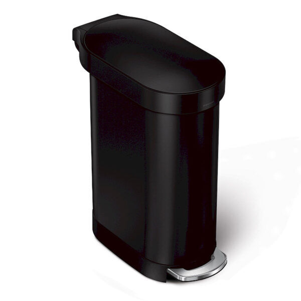 Prullenbak Slimline 45 liter Zwart - VB 025803 - Afbeelding 2