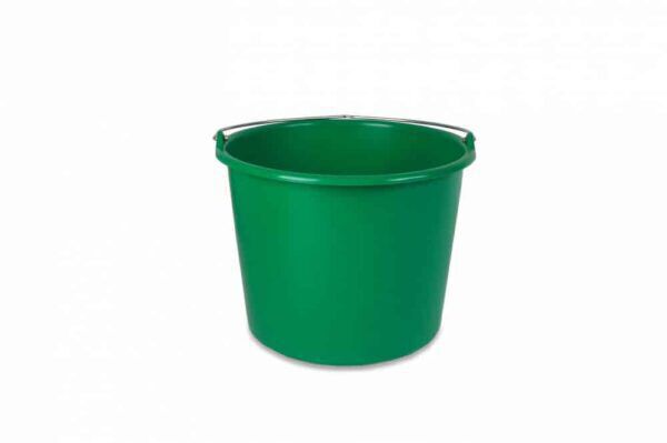 Emmer met beugel en maatverdeling 12L groen - 10100504