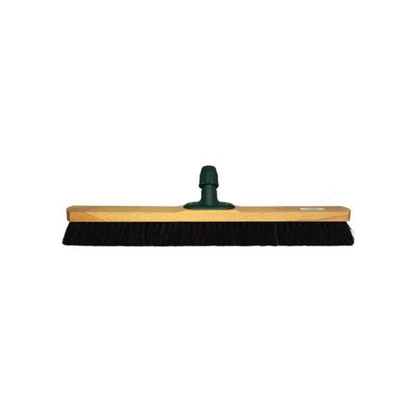 Zaalveger hout 60cm met gemengd haar en universele steelbevestiging - 10120334
