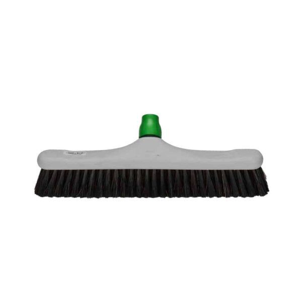 Zaalveger kunststof 40cm met gemengd haar en steelbevestiging - 10123168