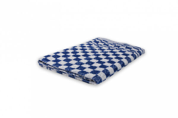 Keukendoek geblokt 100% katoen 60x60cm blauw/wit 6 stuks - 11004510