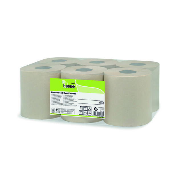 E-Tissue Midi Poetsrol 2-laags wit 153mx19cm 6rol/pak - 117315