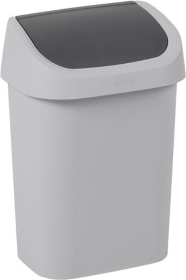 Mistral Swing Afvalbak 10 liter grijs - VB 772860 - Afbeelding 2