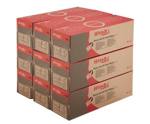 WypAll® poetsdoek L40 1-laags wit pop-up doos 9x90st- 7462 - Afbeelding 2