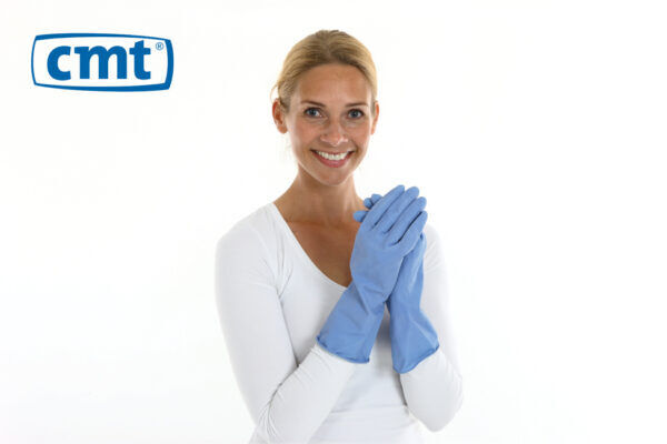 CMT food approve huishoudhandschoen, blauw, x-large, 1pr/polybag, 144pr/doos - 259