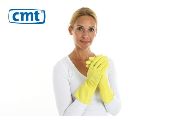 CMT food approve huishoudhandschoen geel x-large 1pr/poly bag 144pr/doos - 254