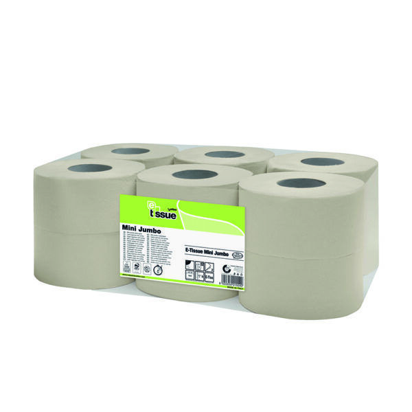 E-Tissue - Mini Jumbo Toiletpapier 2-laags 12 rol/pak- 247315