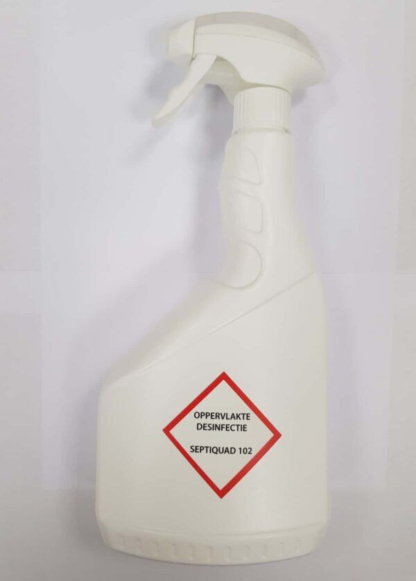 Sprayflacon wit 750ml met trigger voor Septiquad 102 - 900500