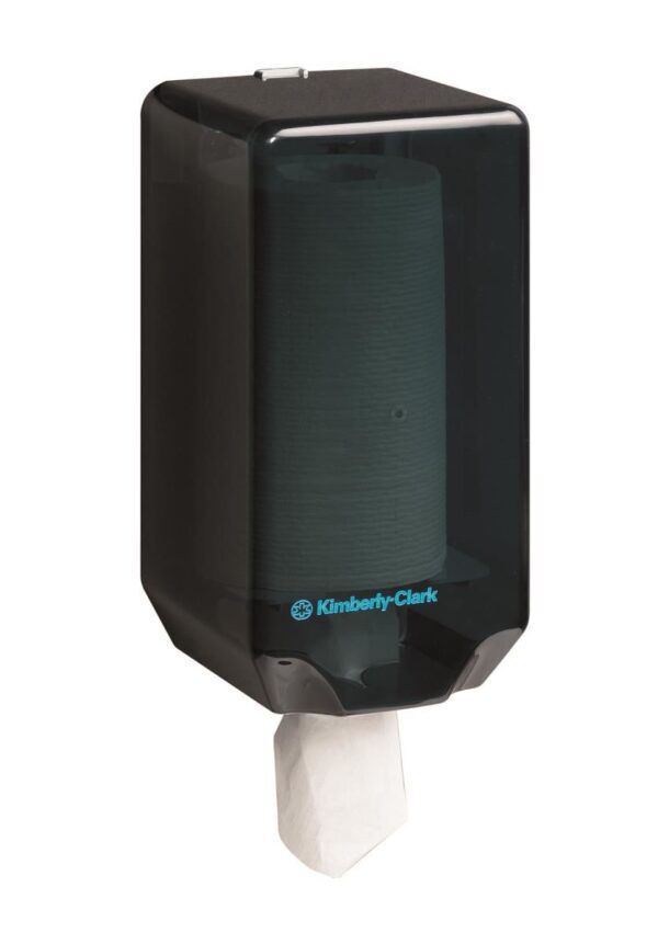Kimberly-Clark Professional® poetsdoek dispenser, combirol, zwart, 315x170x170mm- 7905