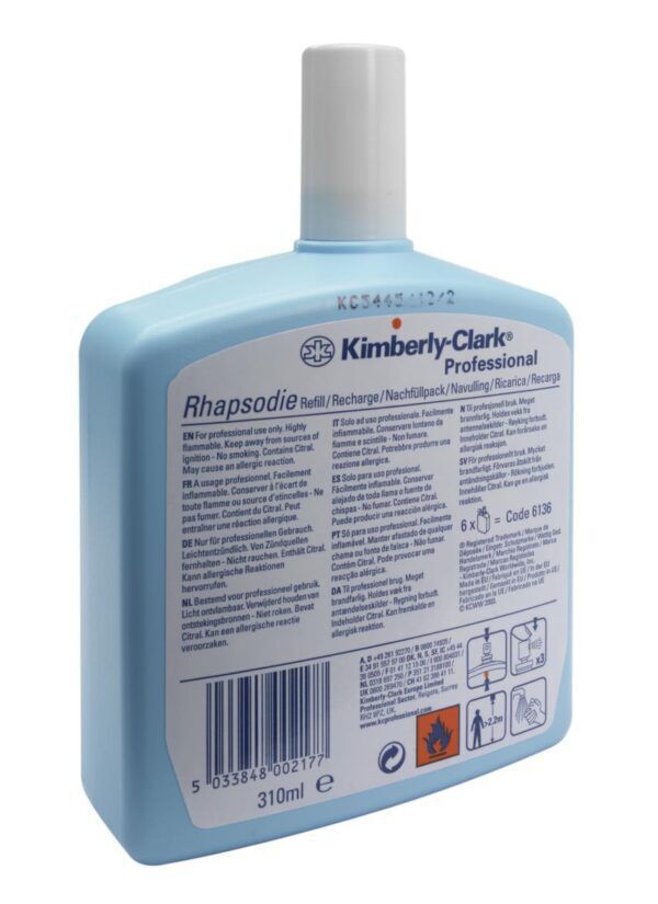 Kimberly-Clark Professional® luchtverfrisser Rhapsodie, navulling, 310ml, 6st/doos - 6136