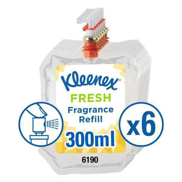 Kleenex® Fresh luchtverfrisser Aircare 300ml navulling transparant 6st/doos - 6190