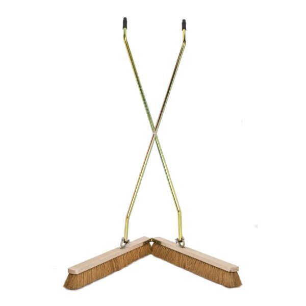Schaarbezem kokos met montuur 2x100cm - 10120289