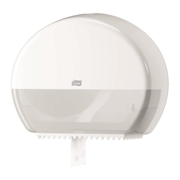 Tork Mini Jumbo Toiletpapier Dispenser, wit, kunststof, Elevation-Line - 555000
