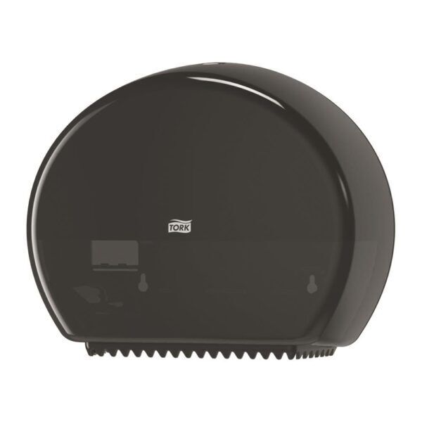 Tork Mini Jumbo Toiletpapier Dispenser, zwart, kunststof, Elevation-Line - 555008