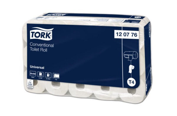Tork Traditioneel Toiletpapier Universal, 2-laags, naturel, 48mtr/10cm, 400vel/rol, 30rol/pak - 120776