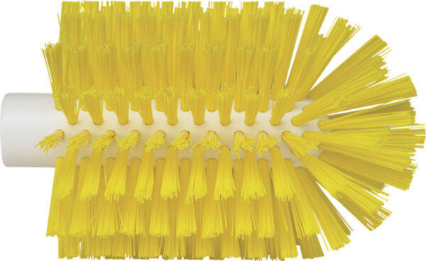 Vikan Hygiene Pijpenborstel 103mm met Steelaansluiting  Medium - 53801036 - geel