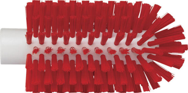 Vikan Hygiene Pijpenborstel 77mm met Steelaansluiting Medium - 5380774 - rood