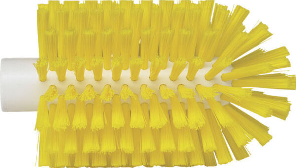 Vikan Hygiene Pijpenborstel 90mm met Steelaansluiting Medium - 5380906 - geel