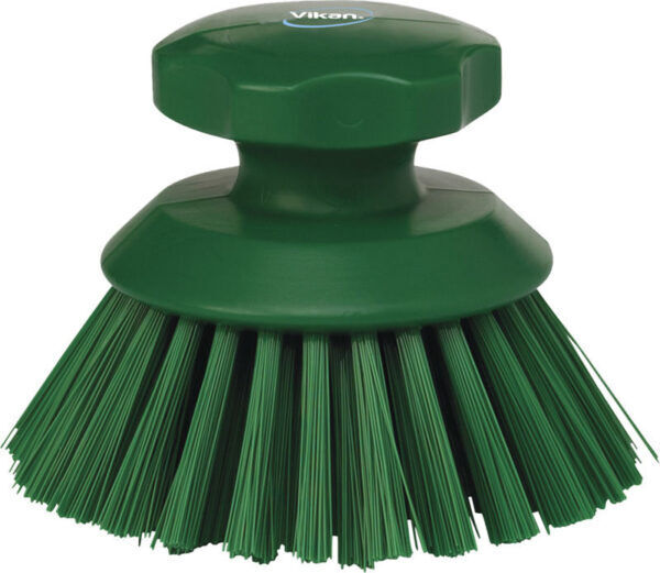 Vikan Hygiene Ronde Werkborstel Hard 11cm - 38852 - groen