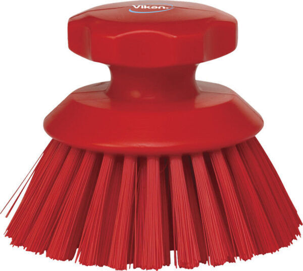 Vikan Hygiene Ronde Werkborstel Hard 11cm - 38854 - rood