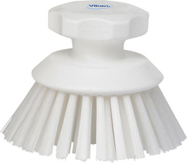 Vikan Hygiene Ronde Werkborstel Hard 11cm - 38855 - wit