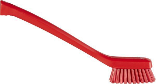 Vikan Hygiene smalle borstel lange steel -   41854 - rood