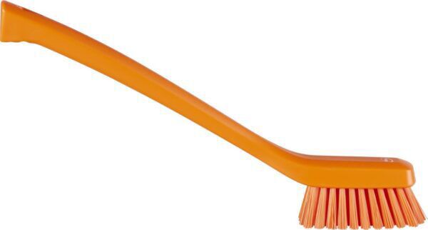 Vikan Hygiene smalle borstel lange steel -   41857 - Oranje