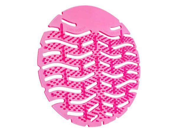 Urinoirmatten met anti-spathaartjes Melon roze 10 stuks/ds - 497411