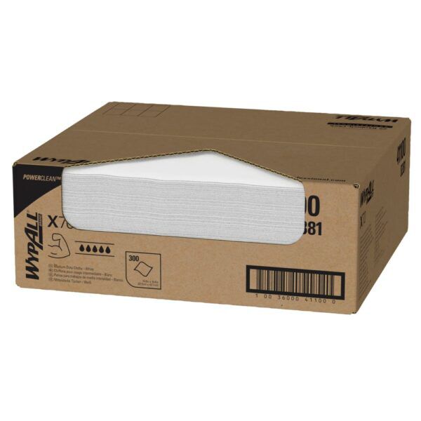 WypAll® doek X70 1-laags wit 42x38cm 300/ds - 8381 - Afbeelding 2