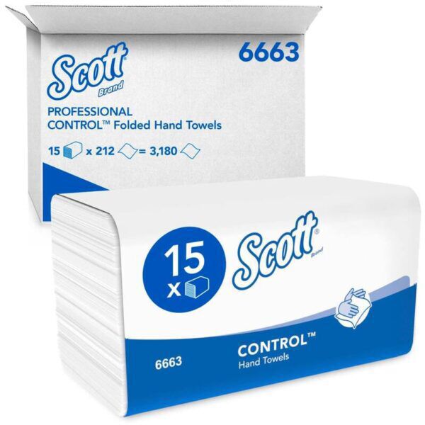 Scott® handdoek, Performance, Airflex®, I-vouw, 1-lgs 3180st/doos - 6663