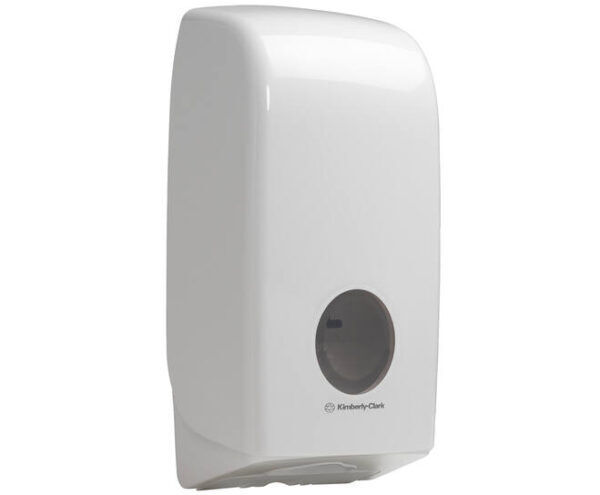 Aquarius® toiletpapier gevouwen doekjes dispenser wit - 6946