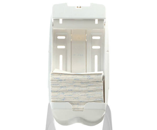 Aquarius® toiletpapier gevouwen doekjes dispenser wit - 6946 - Afbeelding 3