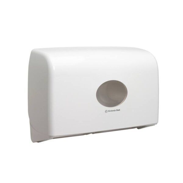 Aquarius® toiletpapier dispenser duo mini-jumbo wit - 6947