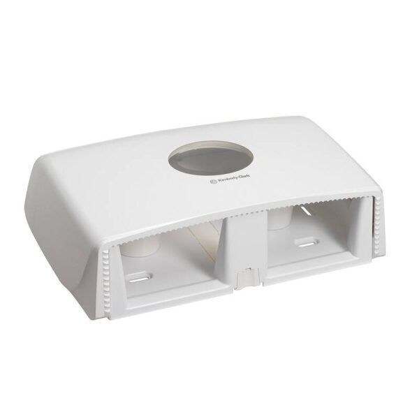 Aquarius® toiletpapier dispenser duo mini-jumbo wit - 6947 - Afbeelding 3