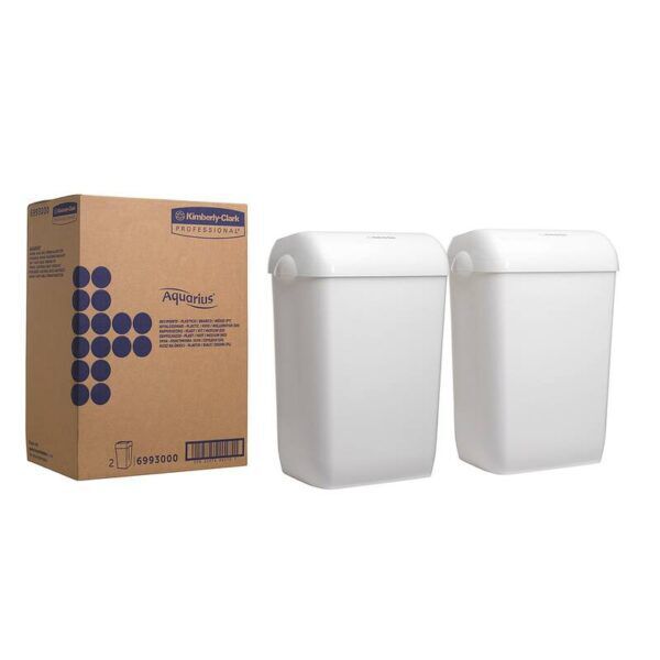 Aquarius® afvalbak kunststof medium wit - 6993