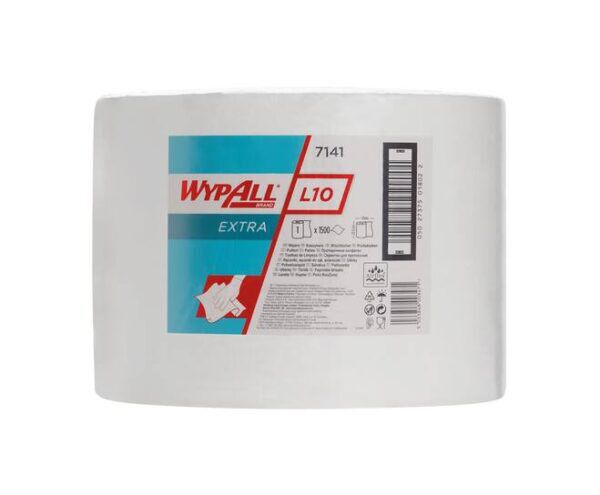 WypAll® poetsdoek L10, Airflex®, 1-laags wit 570m 1.500vel/rol - 7141