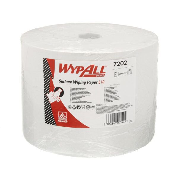 WypAll® poetsdoek L20 Airflex® 1-laags wit 380m 1.000 doek/rol - 7202 - Afbeelding 3