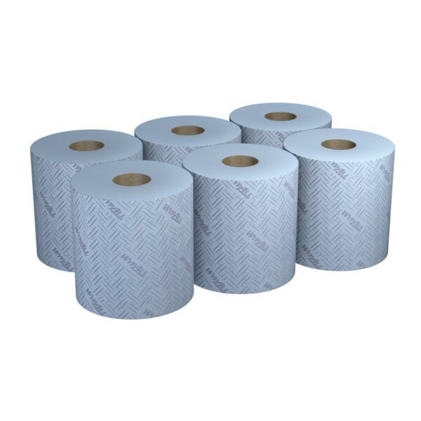 KC Poetsdoeken combirol 2-laags, blauw 400 vel, 38x20cm, pak á 6 rol - 7277 - Afbeelding 2
