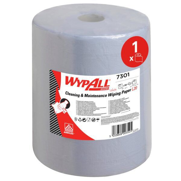 WypAll® poetsdoek L30 Airflex® 2-laags blauw 190m 500doek/rol - 7301