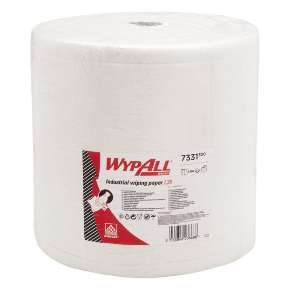WypAll® poetsdoek L30 Airflex® 3-laags wit 380mtr 1.000doek/rol - 7331