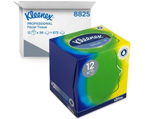 Kleenex® facial tissue kubus 3-laags wit 20x20cm 12x56st - 8825