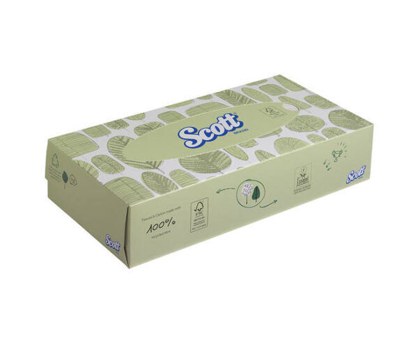 Scott® facial tissue standaard 2-laags wit 21,5x18,6cm - 21x100st - 8837 - Afbeelding 2