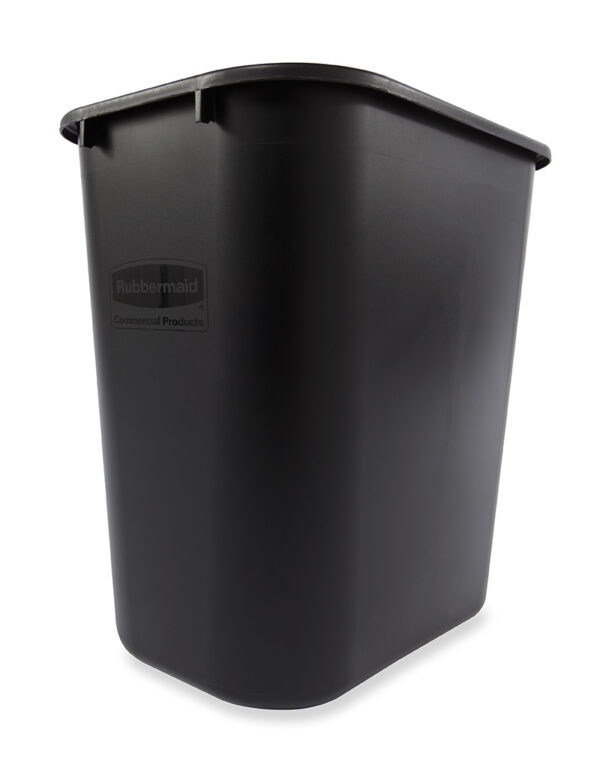Rechthoekige afvalbak 26,6 liter zwart - VB 002956 - Afbeelding 2
