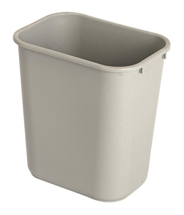 Rechthoekige afvalbak 26,6 liter grijs - VB 002956